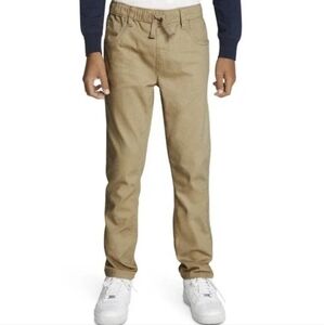 Levi’s Boys Pull On Twill Khaki Pants Youth Size 16 28x30 Elastic Waist Casual